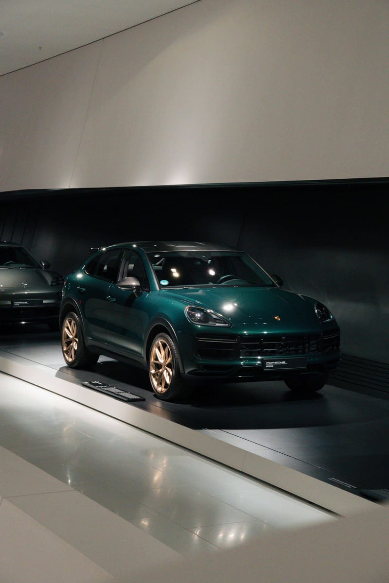 Porsche Cayenne in het Porsche Museum