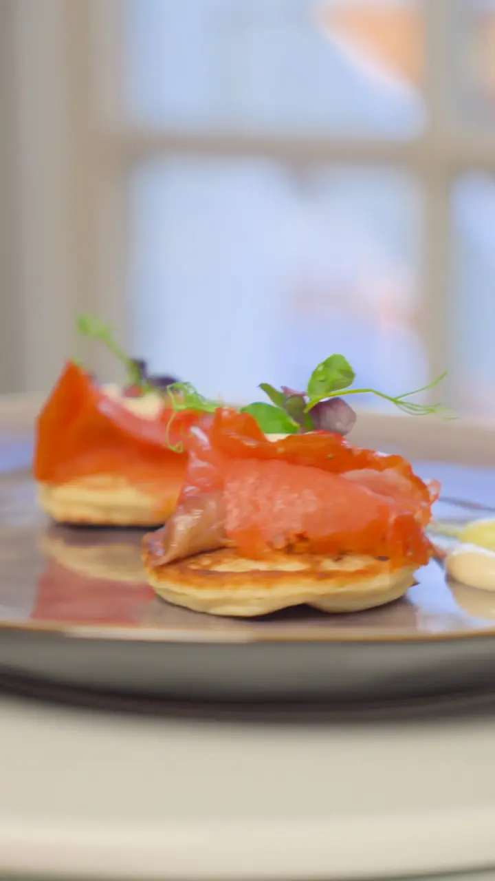 Food content – zalm op blini