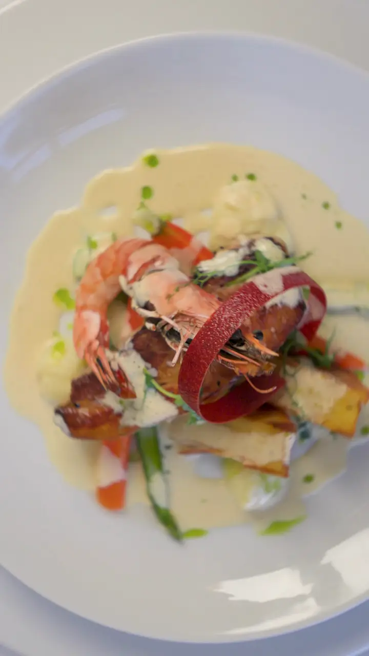 Food content – gamba close-up