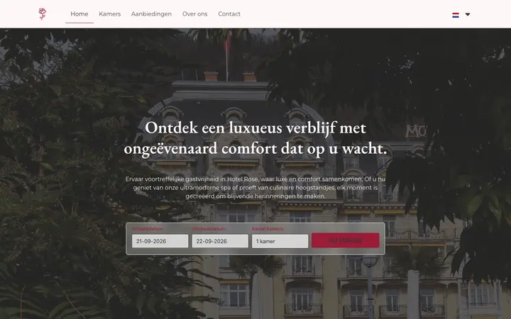 Website Hotel Rose