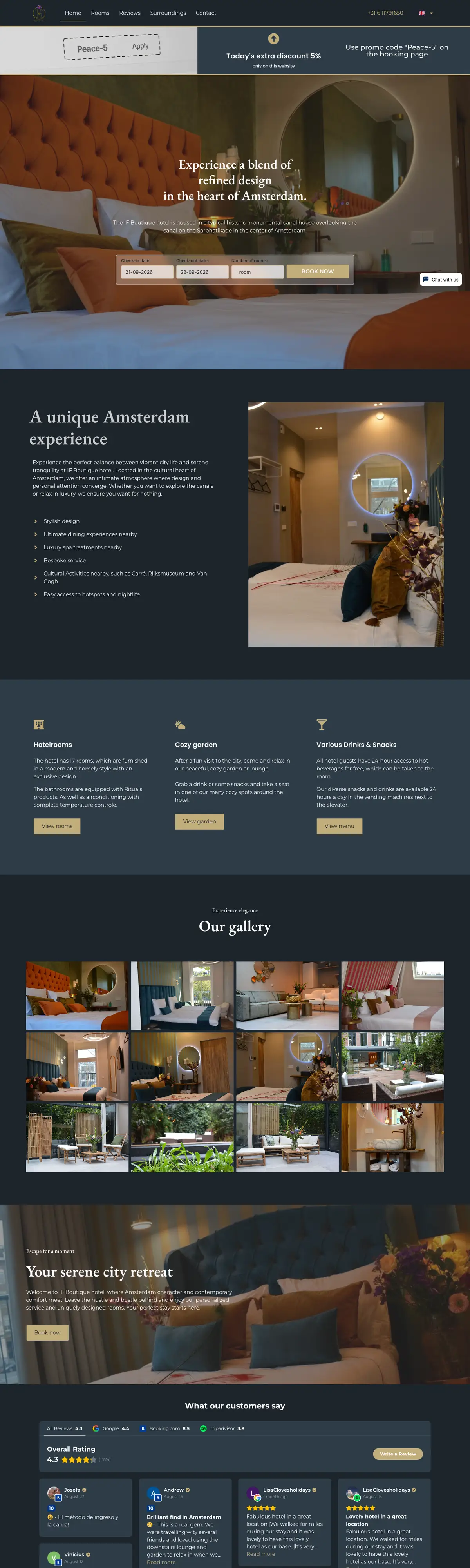 Website IF Boutique Hotel